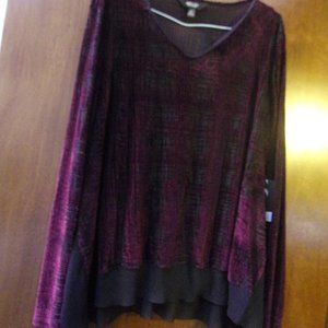 Simply Vera by Vera Wang Long Sleeve Top Large Pet